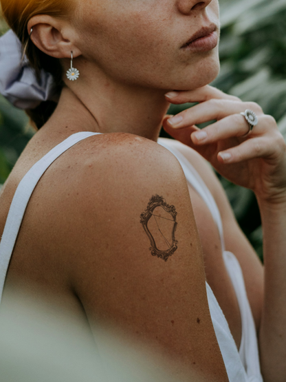 Mirror temporary tattoo