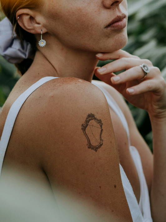 Mirror temporary tattoo