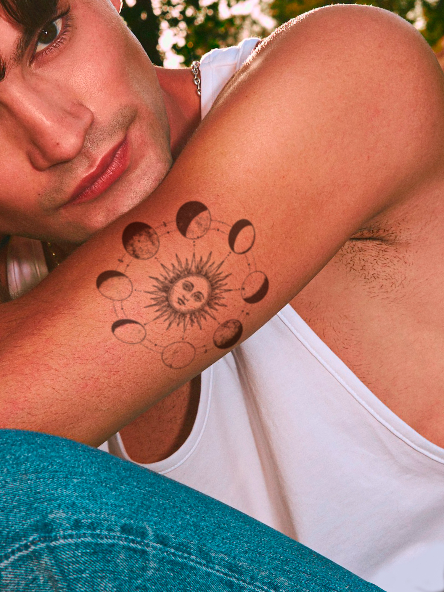 Moon Obsession temporary tattoo