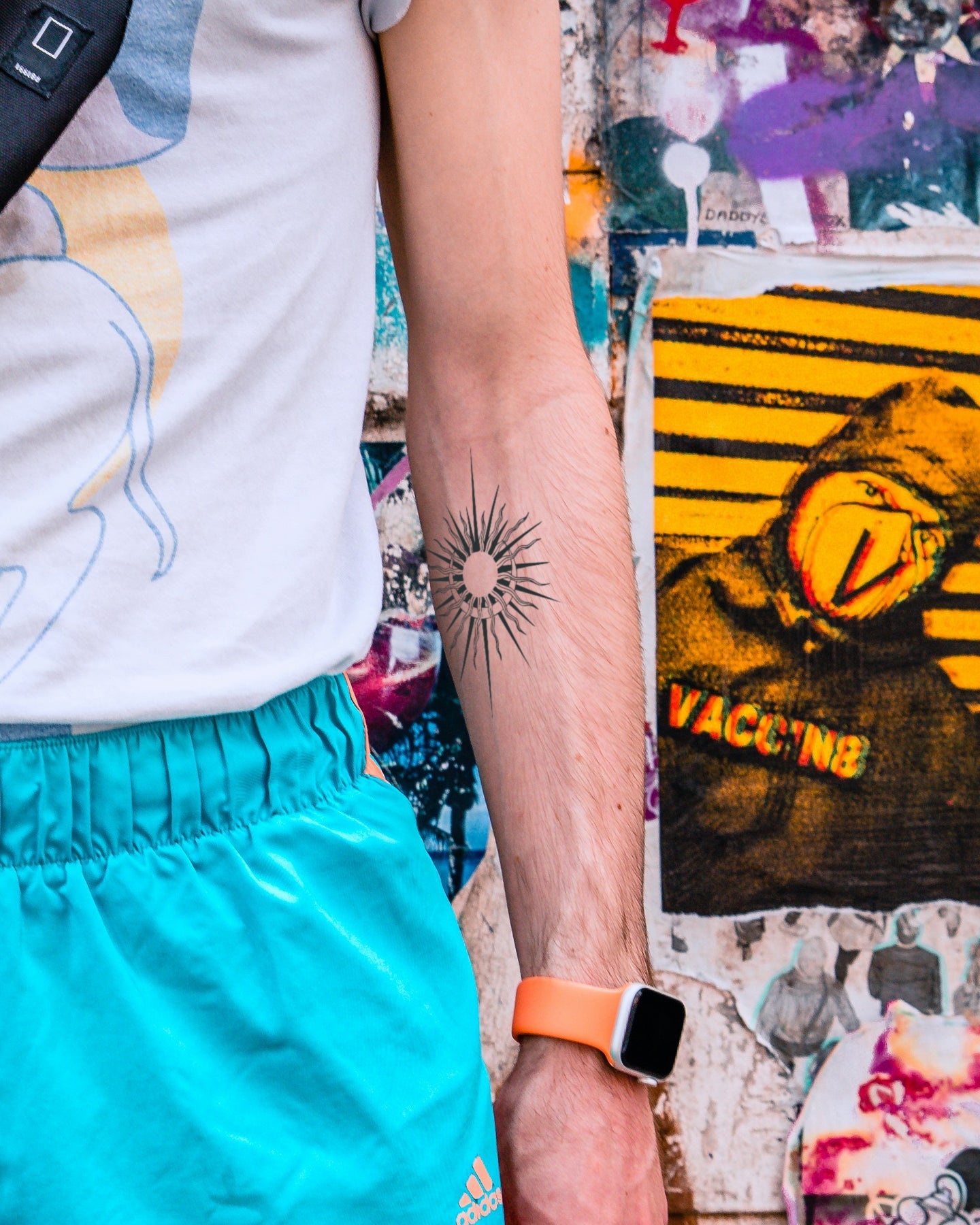 Moon Sun Fusion temporary tattoo