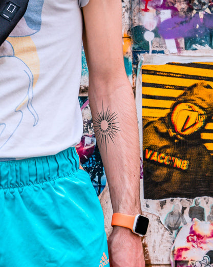 Moon Sun Fusion temporary tattoo