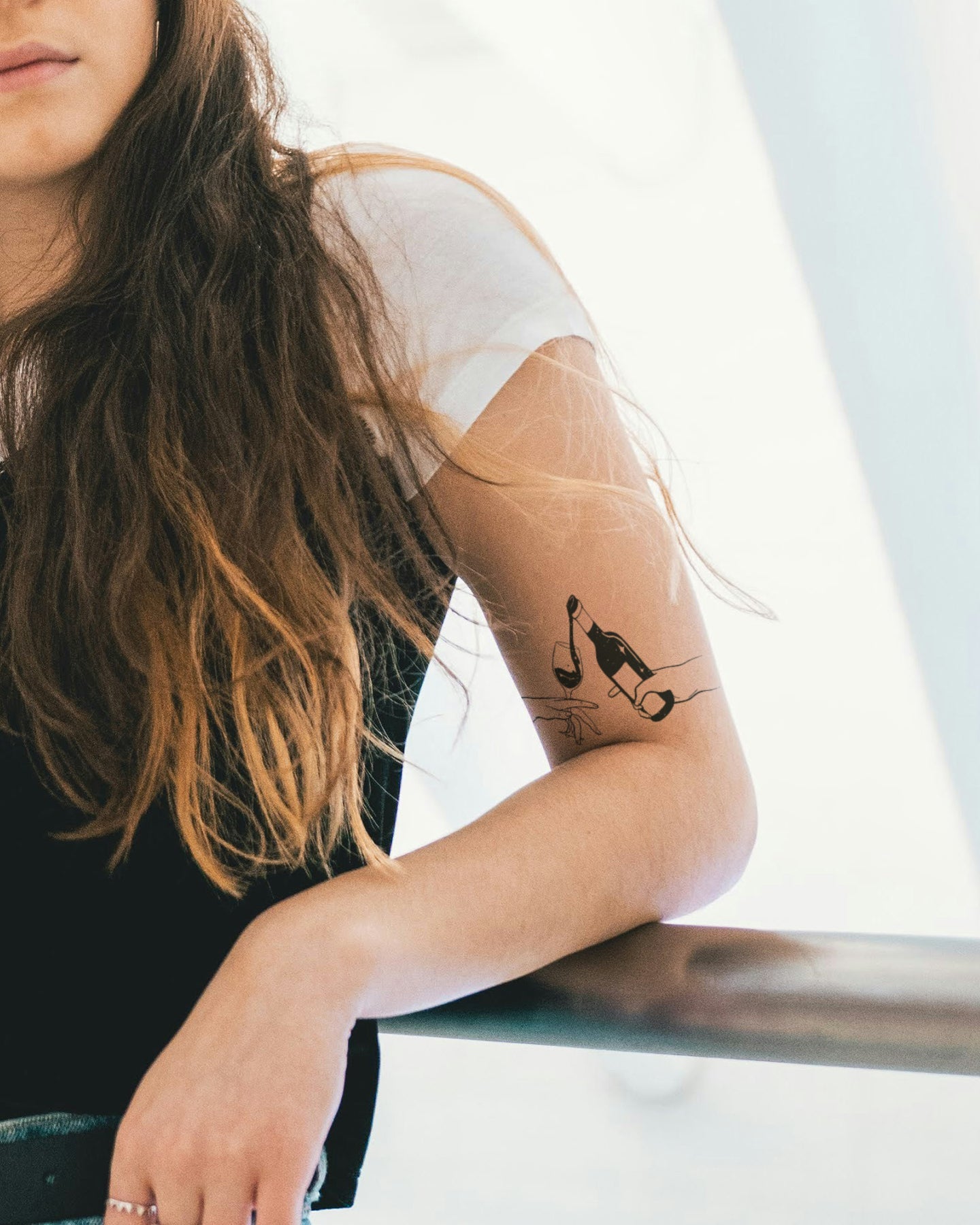 More Wine Gurl temporary tattoo