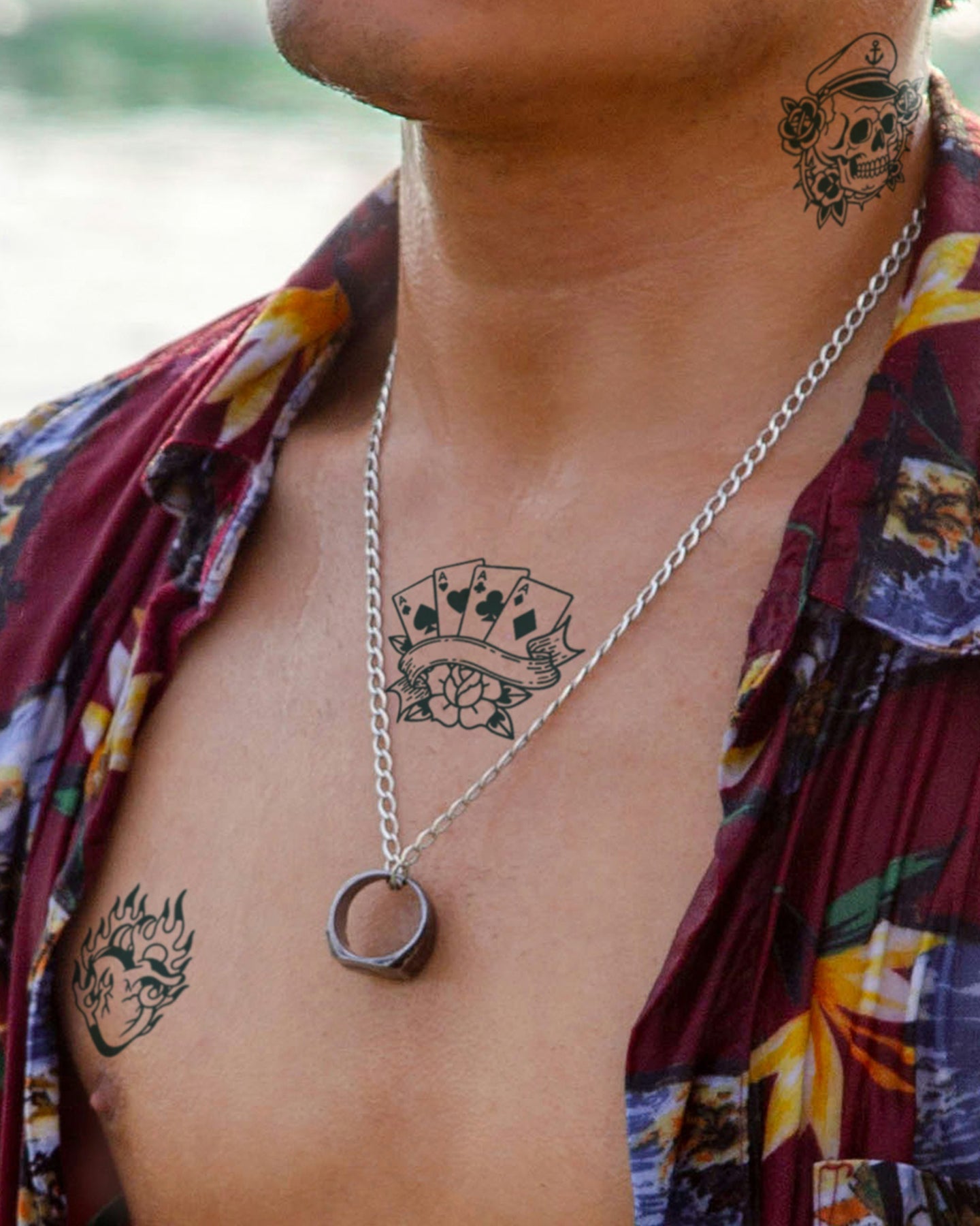 Neotraditional Bundle (8 Tattoos) temporary tattoo