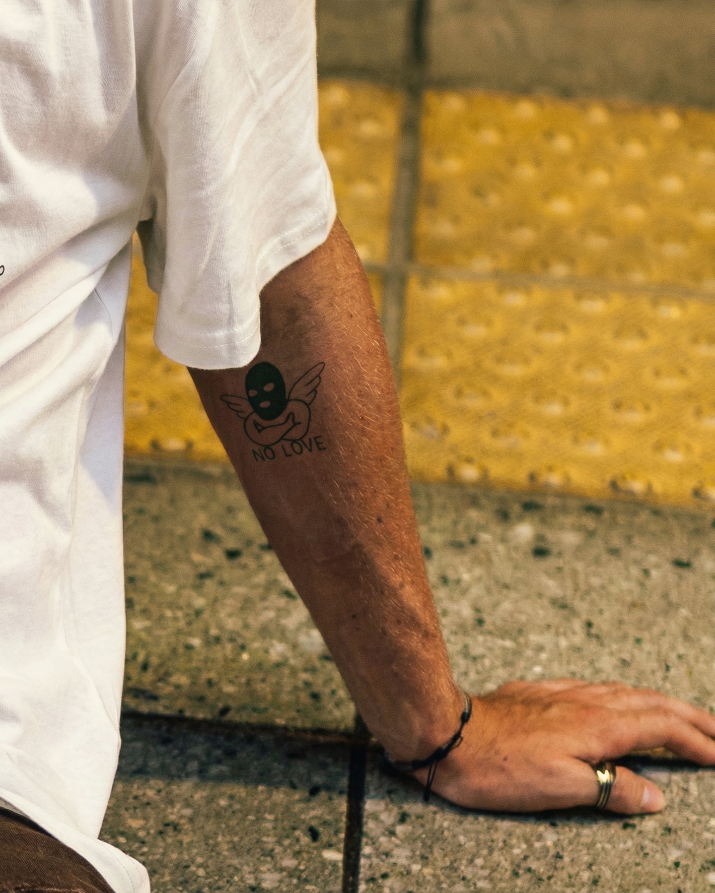 No Love Angel temporary tattoo