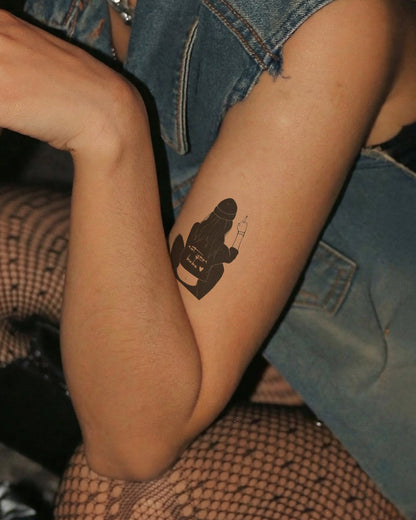 Not Your Babe temporary tattoo