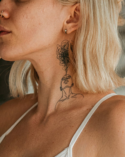 Overthink temporary tattoo