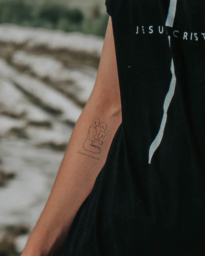 Overthinker temporary tattoo