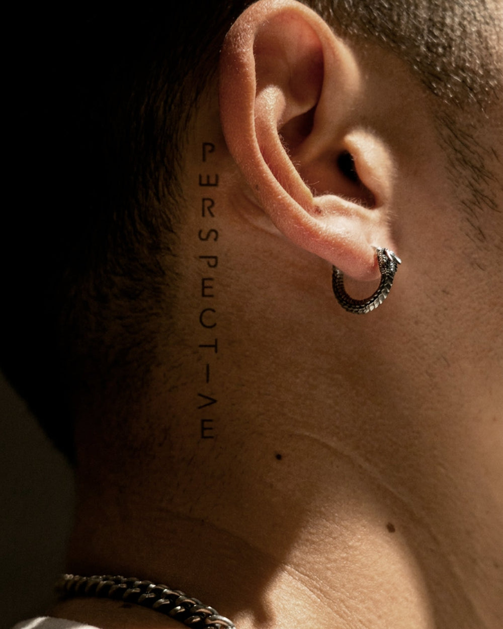 Perspective temporary tattoo