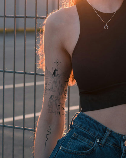 Pharaohs Vision temporary tattoo