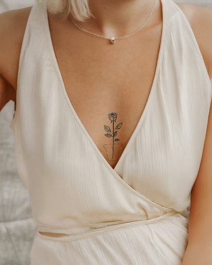 Potless Rose temporary tattoo