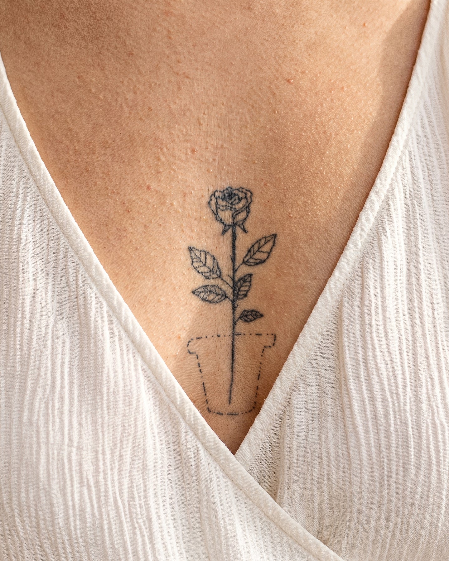 Potless Rose temporary tattoo