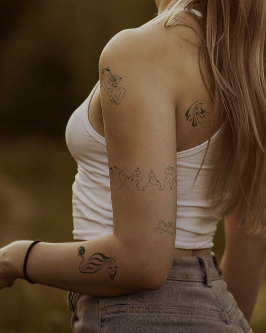 Pure Form Abstract (6 Tattoos) temporary tattoo