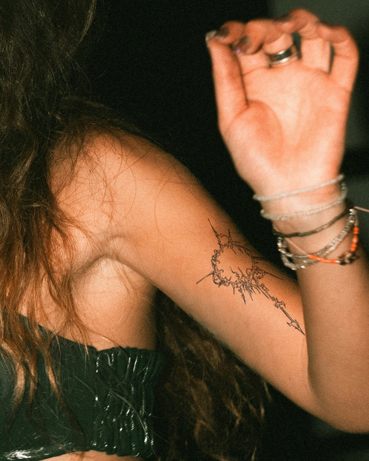 Rave is our Religion temporary tattoo