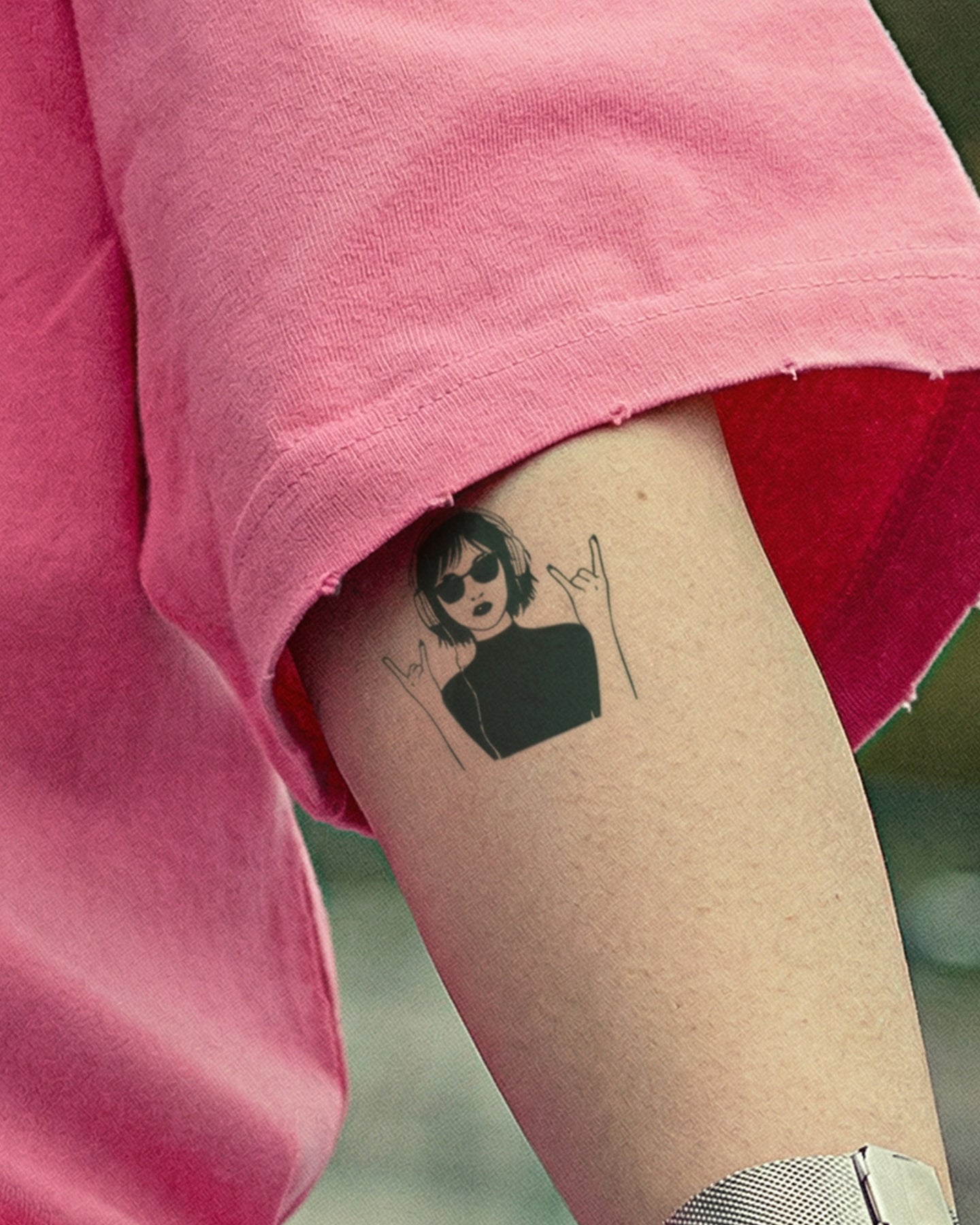 Rock It temporary tattoo