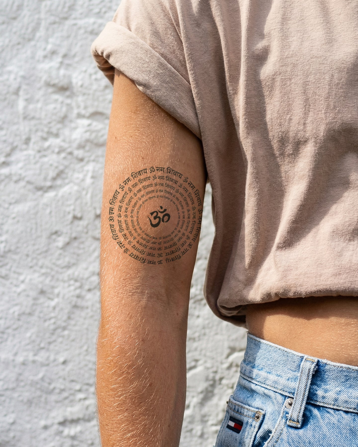 Sanskrit Circle temporary tattoo
