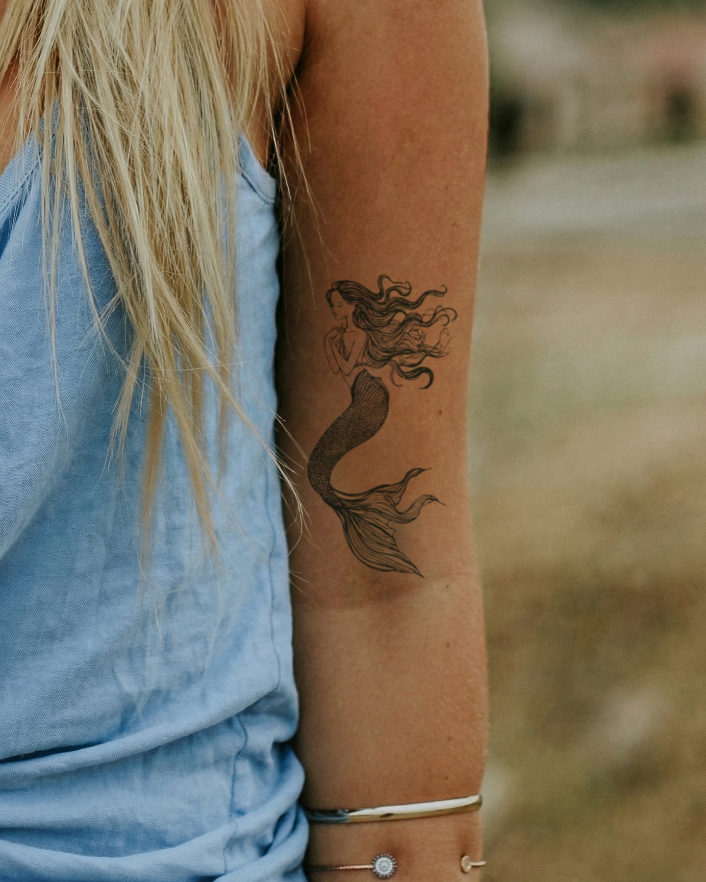 Sexy Mermaid temporary tattoo