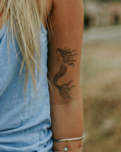 Sexy Mermaid temporary tattoo