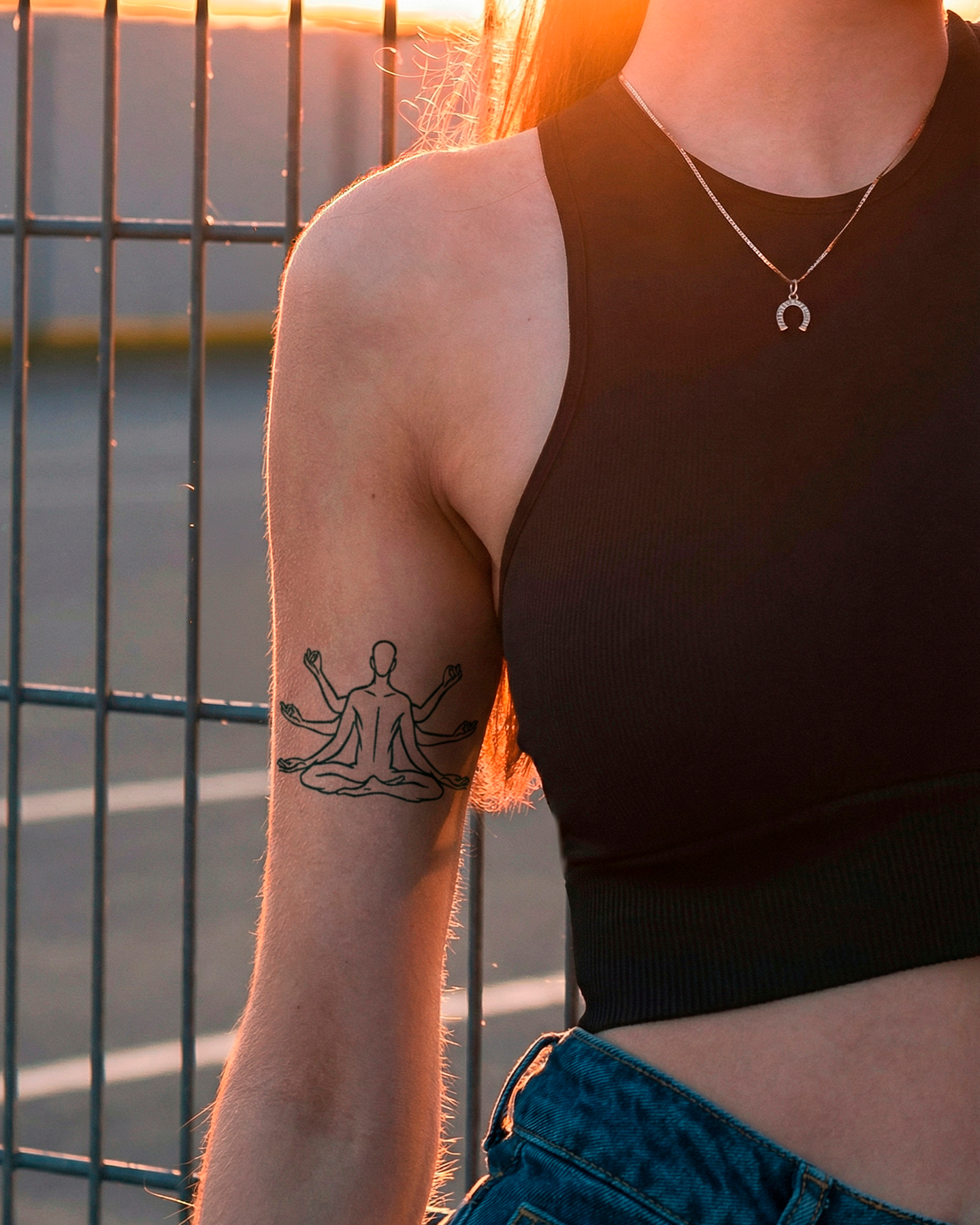 Six Hands temporary tattoo