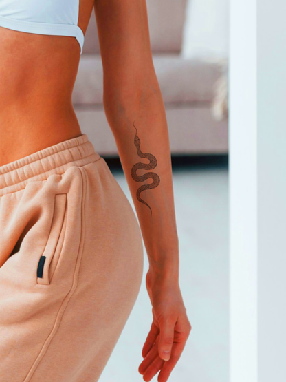 Snake Basic temporary tattoo