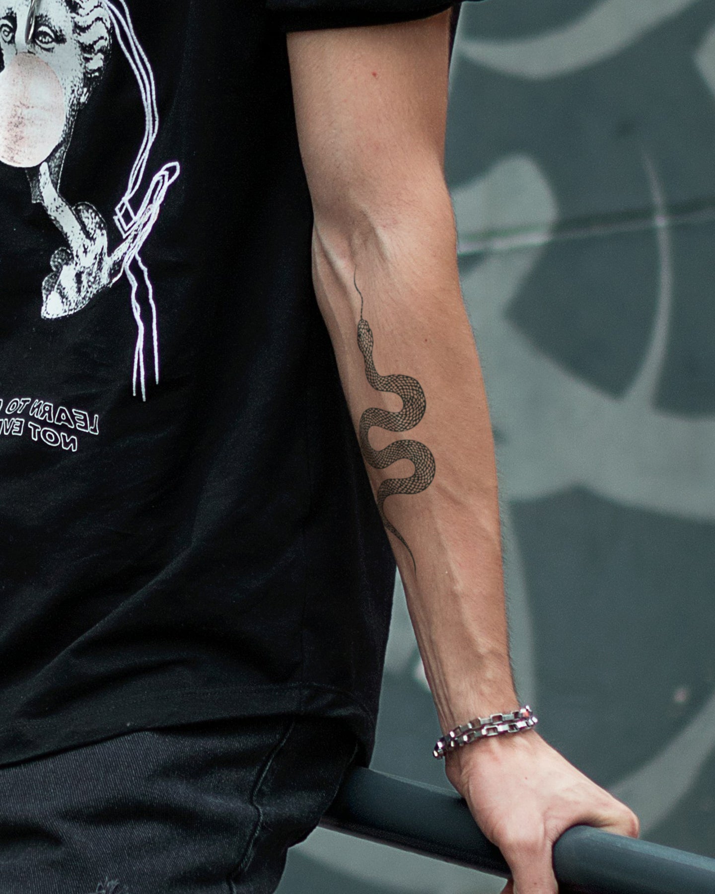 Snake Basic temporary tattoo