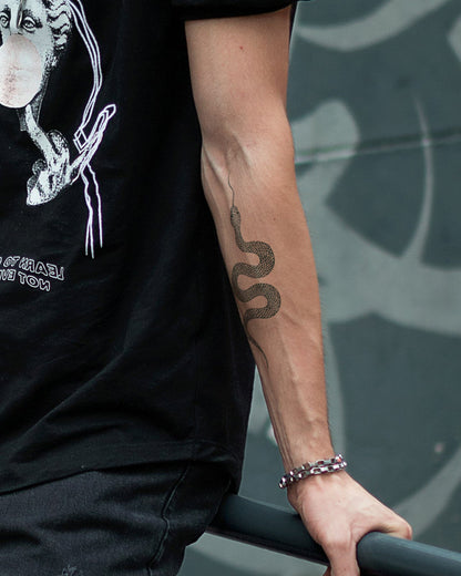 Snake Basic temporary tattoo