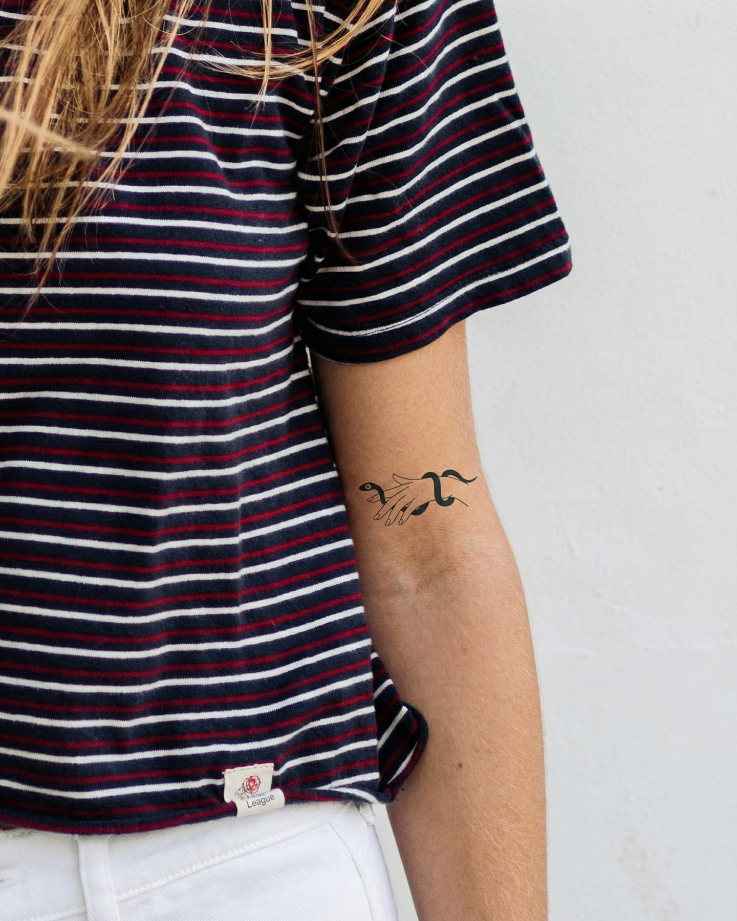 Snake Hand temporary tattoo