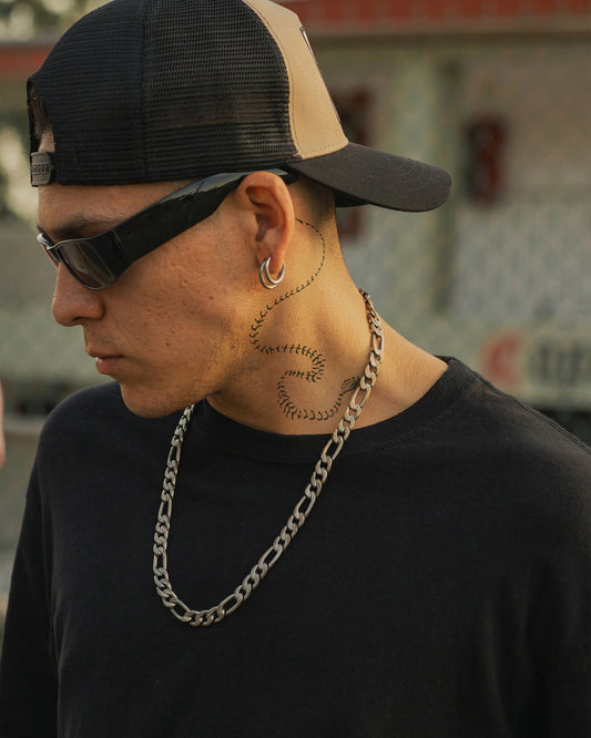 Snake Skeleton temporary tattoo