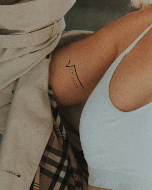 Solution temporary tattoo