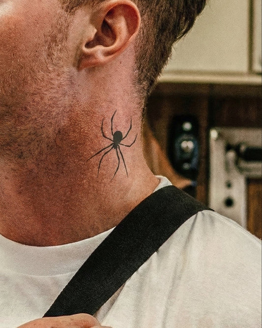 Spider Black temporary tattoo