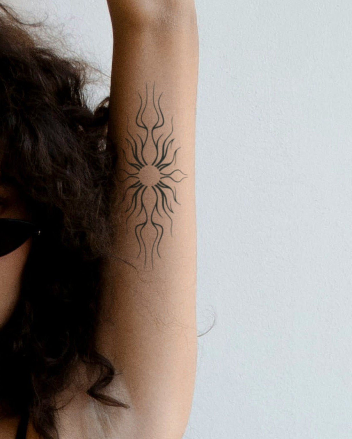 Sun Abstract temporary tattoo