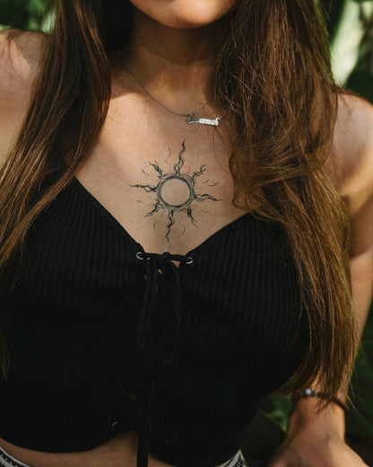Super Sun temporary tattoo