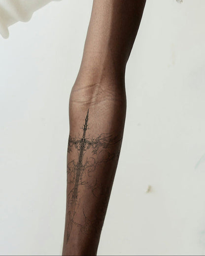 Sword of the Swords temporary tattoo