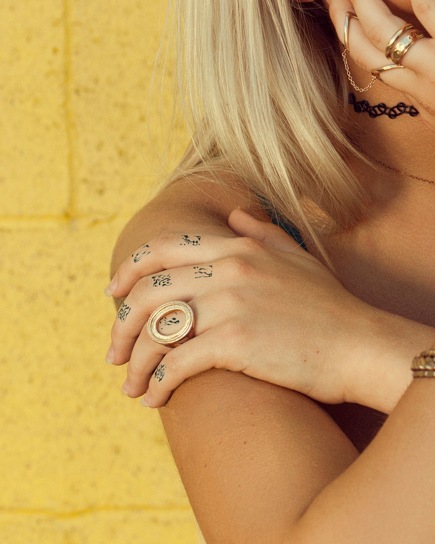Symbols Cube temporary tattoo