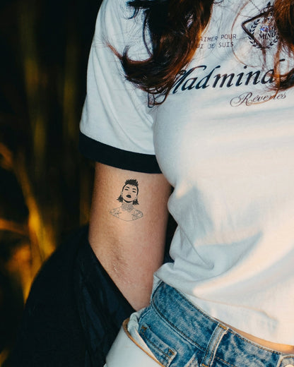 Tattoed Lady temporary tattoo
