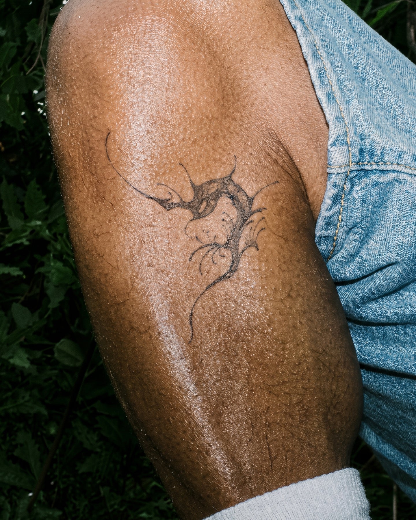 Tribal Flame temporary tattoo