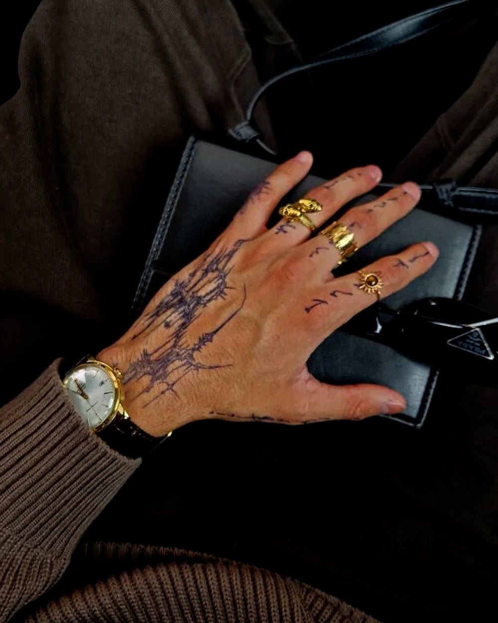 Tribal Castle temporary tattoo