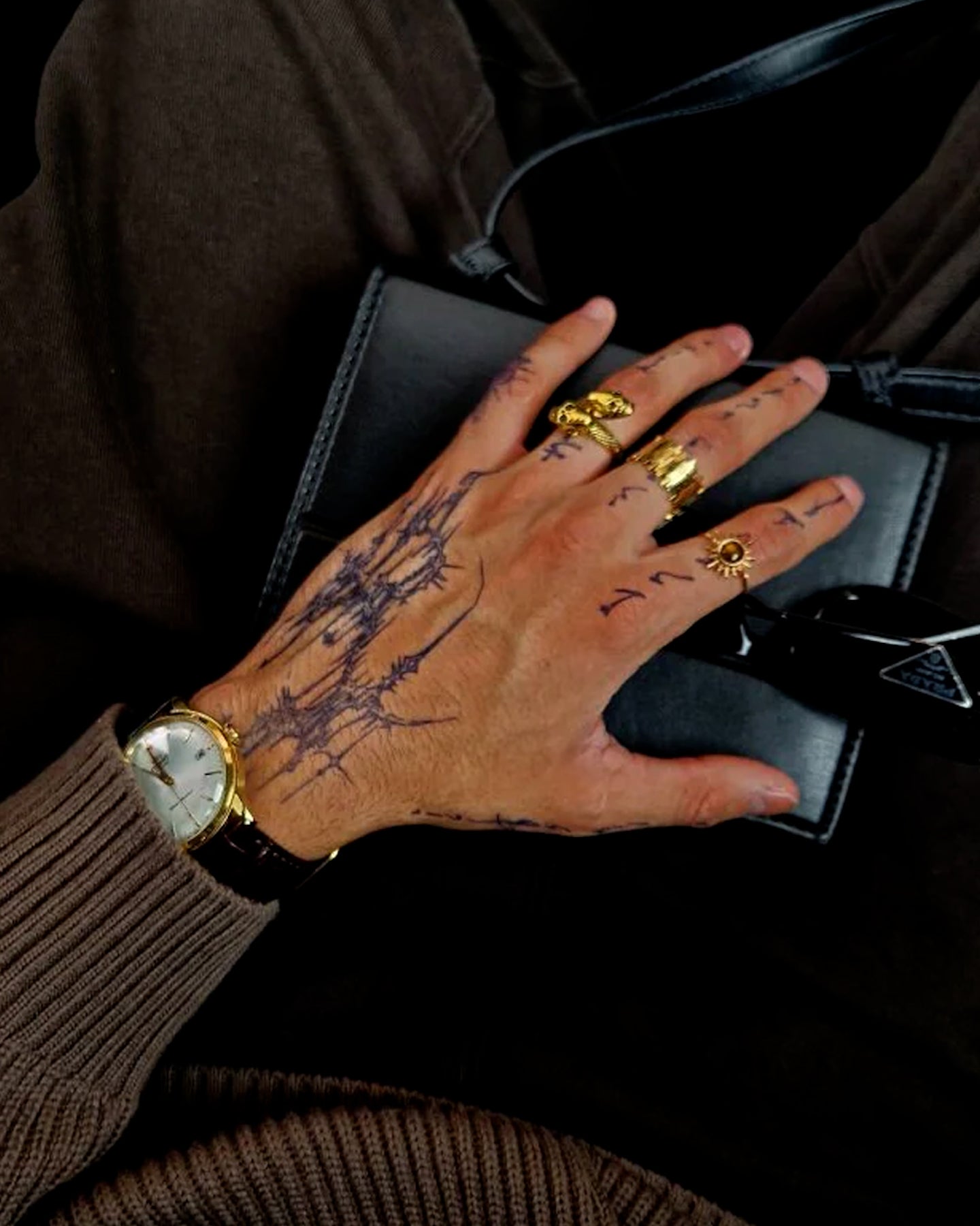 Tribal Castle temporary tattoo
