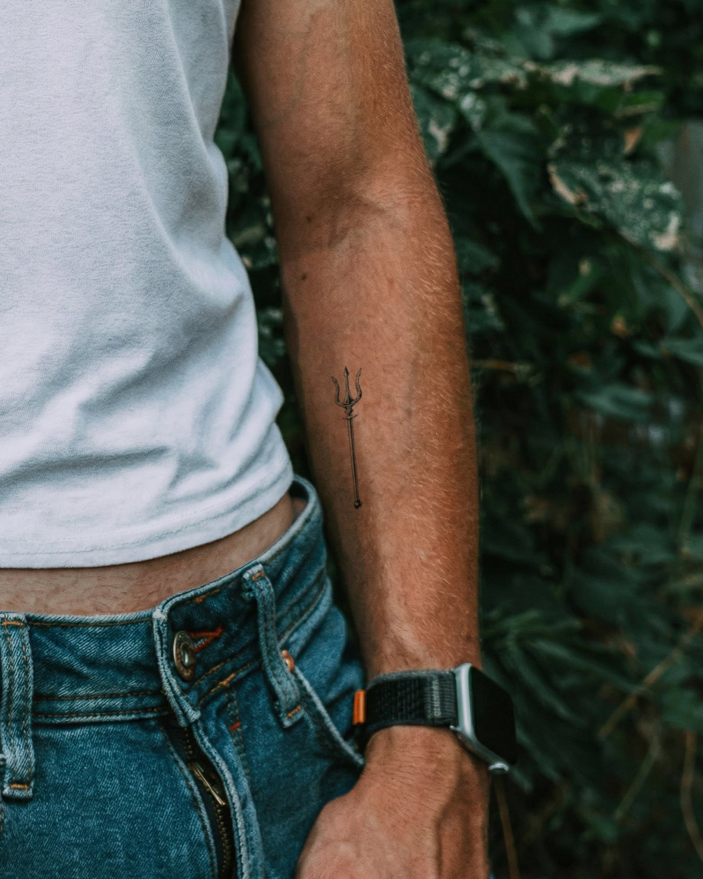 Trident temporary tattoo