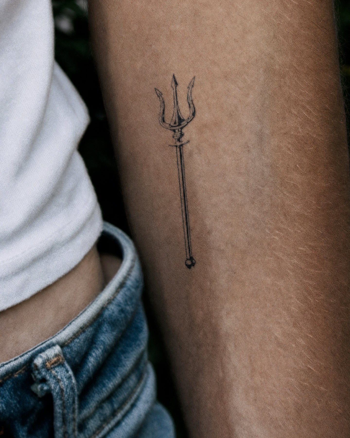 Trident temporary tattoo