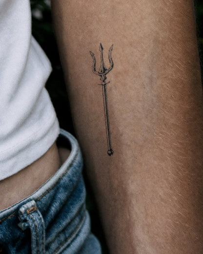 Trident temporary tattoo