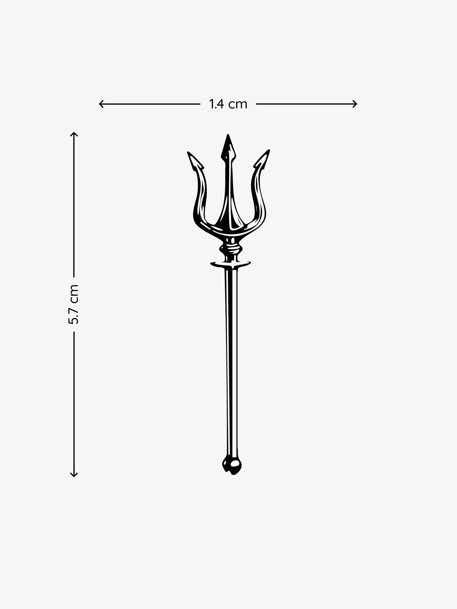 Trident temporary tattoo