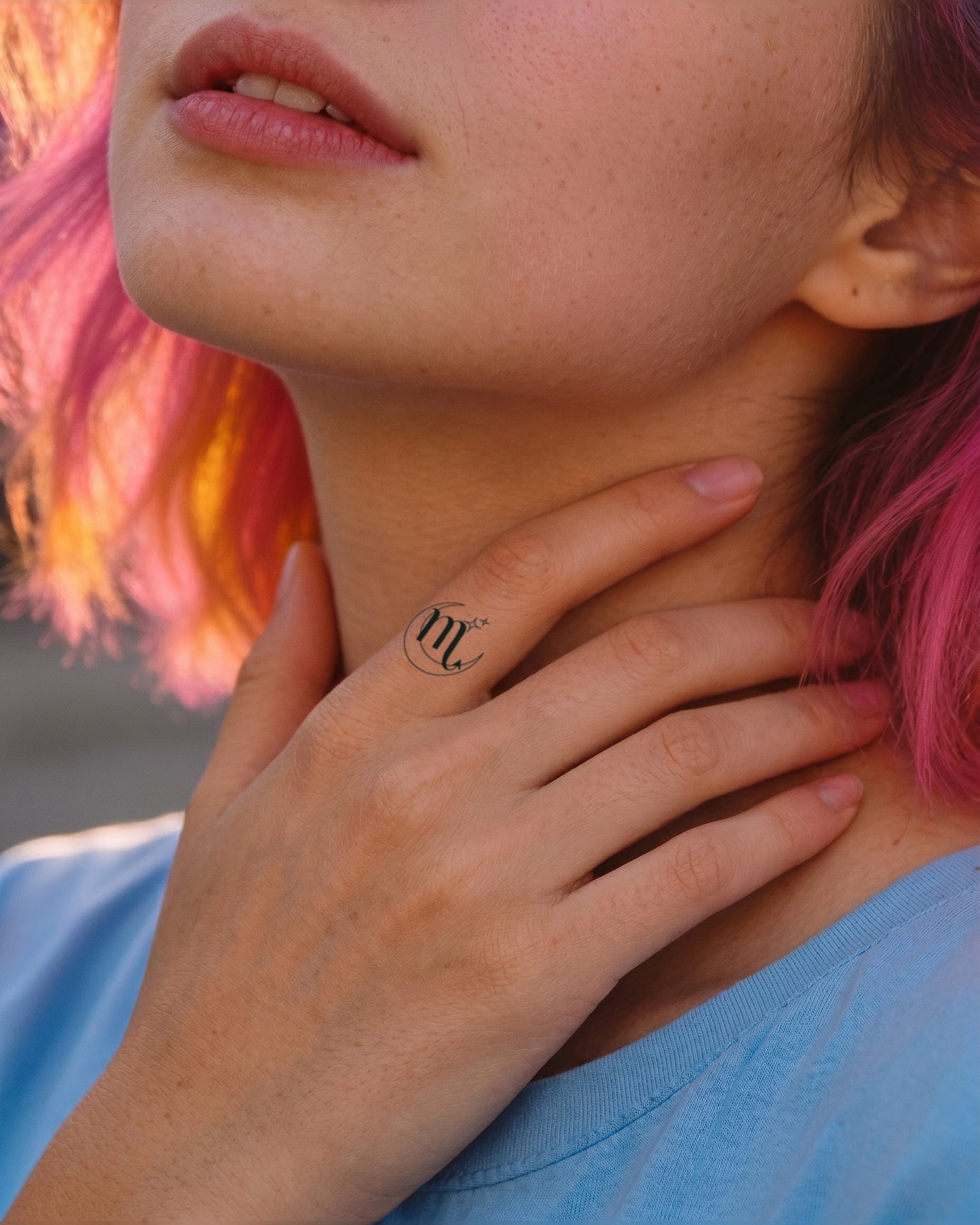 Zodiac Symbols Moon Version temporary tattoo